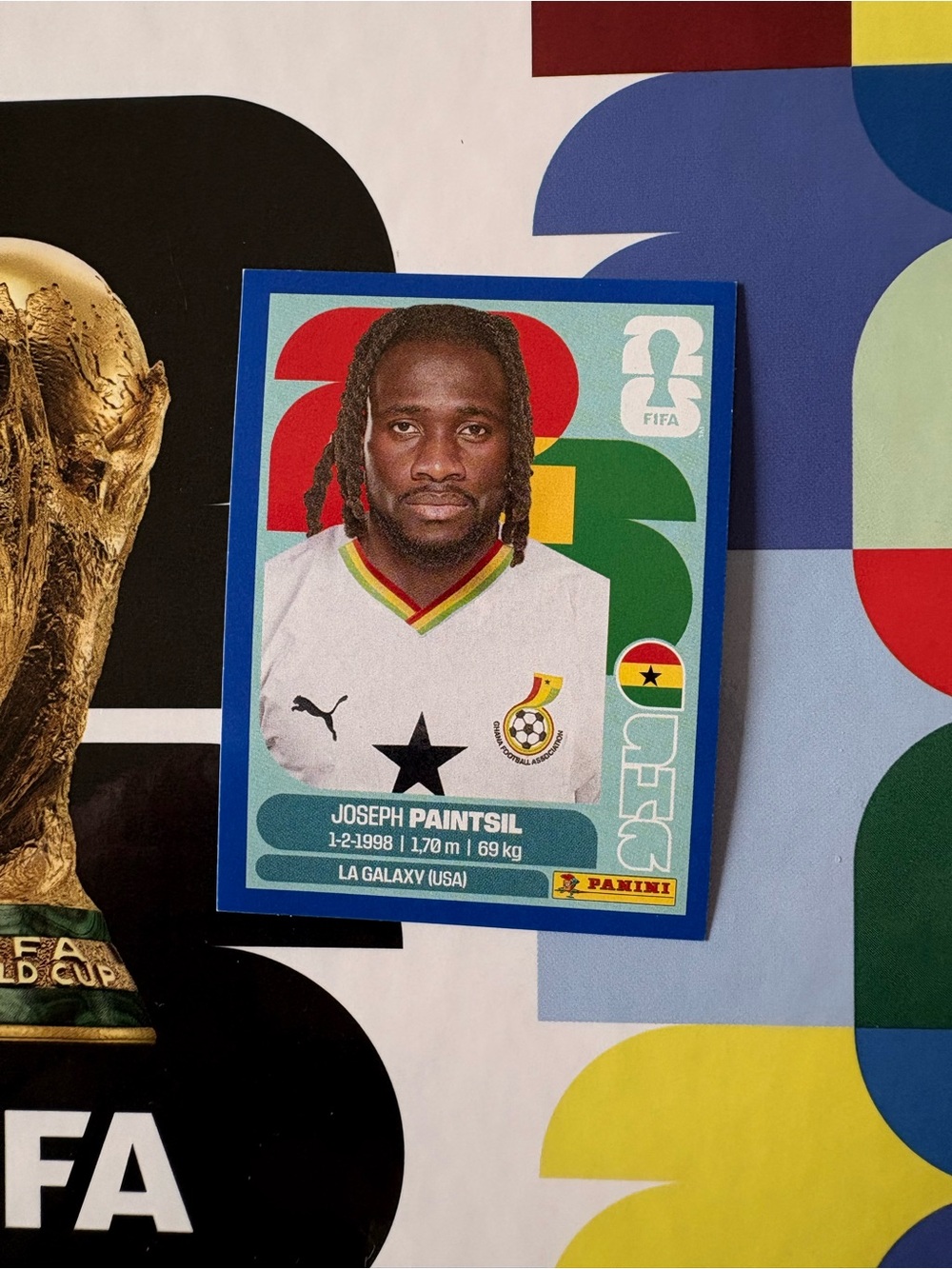 Panini FIFA World Cup 2026 Sticker Joseph Paintsil Ghana GHA 18 Blue Parallel